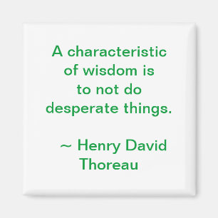 Thoreau Wisdom Magnet