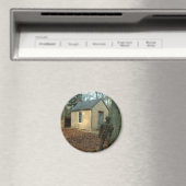 Thoreau's standbeeld en hut magneet (Insitu (Vaatwasser))