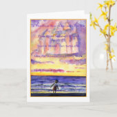 Thoreau's Sunset (Donkere tekst) Wenskaart Kaart (Gele Bloem)