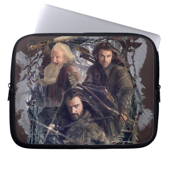 Thorin, Kili en Balin Graphic Laptop Sleeve (Voorkant)