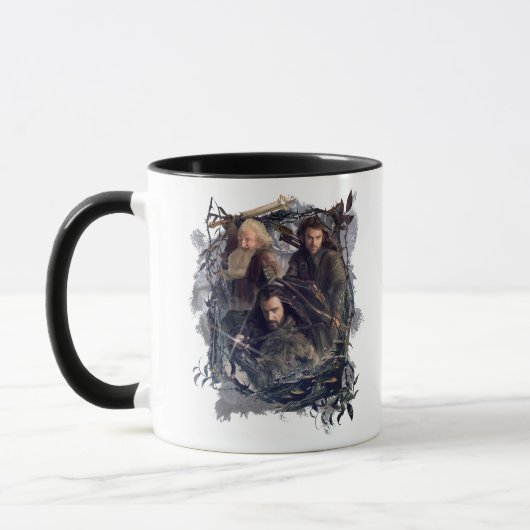 Thorin, Kili en Balin Graphic Mok (Links)