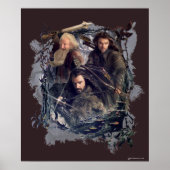 Thorin, Kili en Balin Graphic Poster (Voorkant)