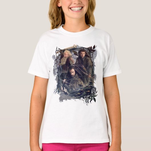 Thorin, Kili en Balin Graphic T-shirt (Voorkant)