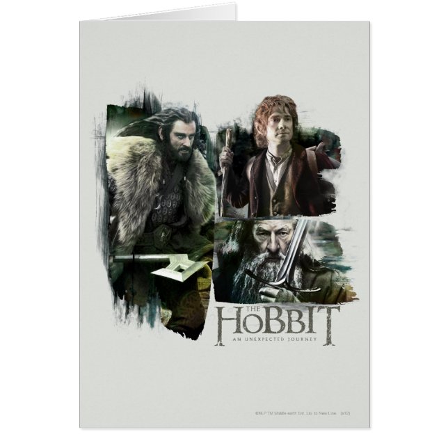 THORIN OAKENSHIELD™, BILBO BAGGINS™ & Gandalf Art (Voorkant)