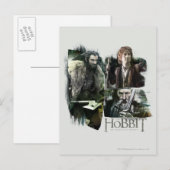 THORIN OAKENSHIELD™, BILBO BAGGINS™ & Gandalf Art Briefkaart (Voorkant / Achterkant)