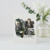 THORIN OAKENSHIELD™, BILBO BAGGINS™ & Gandalf Art Briefkaart (Staand voorkant)