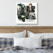 THORIN OAKENSHIELD™, BILBO BAGGINS™ & Gandalf Art Canvas Afdruk (Insitu (Slaapkamer))