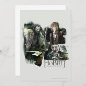THORIN OAKENSHIELD™, BILBO BAGGINS™ & Gandalf Art Kaart (Voorkant / Achterkant)