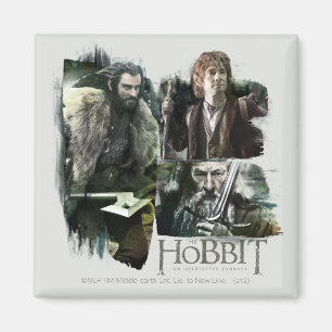 THORIN OAKENSHIELD™, BILBO BAGGINS™ & Gandalf Art Magneet