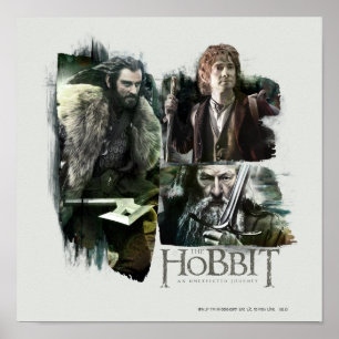 THORIN OAKENSHIELD™, BILBO BAGGINS™ & Gandalf Art Poster