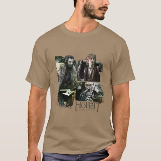 THORIN OAKENSHIELD™, BILBO BAGGINS™ & Gandalf Art T-shirt (Voorkant)