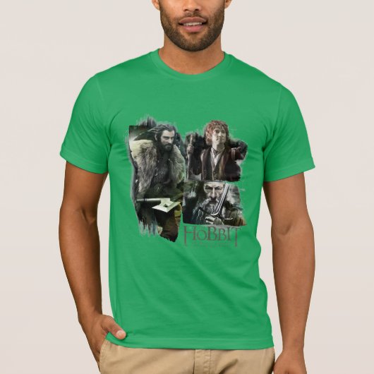 THORIN OAKENSHIELD™, BILBO BAGGINS™ & Gandalf Art T-shirt (Voorkant)