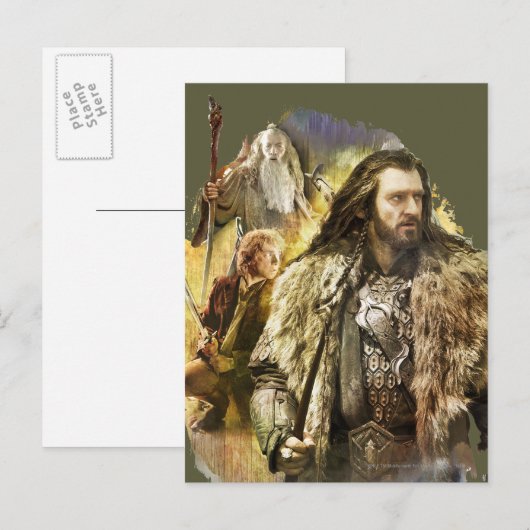 THORIN OAKENSHIELD™, BILBO BAGGINS™, Gandalf Briefkaart (Voorkant / Achterkant)