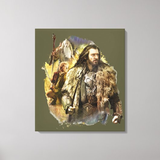 THORIN OAKENSHIELD™, BILBO BAGGINS™, Gandalf Canvas Afdruk (Voorkant)