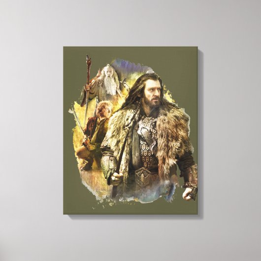 THORIN OAKENSHIELD™, BILBO BAGGINS™, Gandalf Canvas Afdruk (Voorkant)