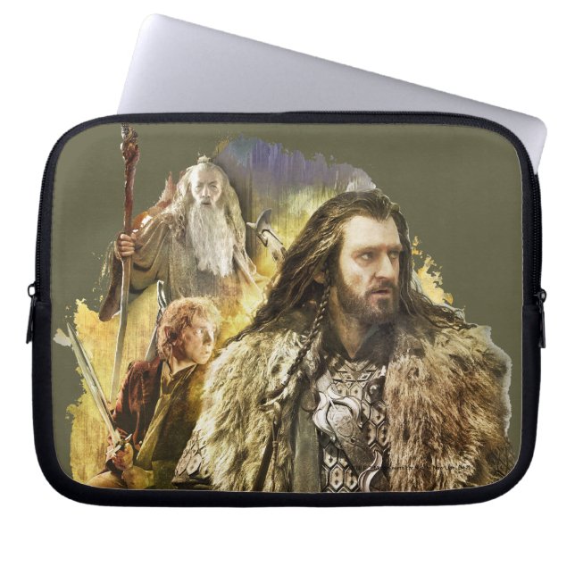 THORIN OAKENSHIELD™, BILBO BAGGINS™, Gandalf Laptop Sleeve (Voorkant)
