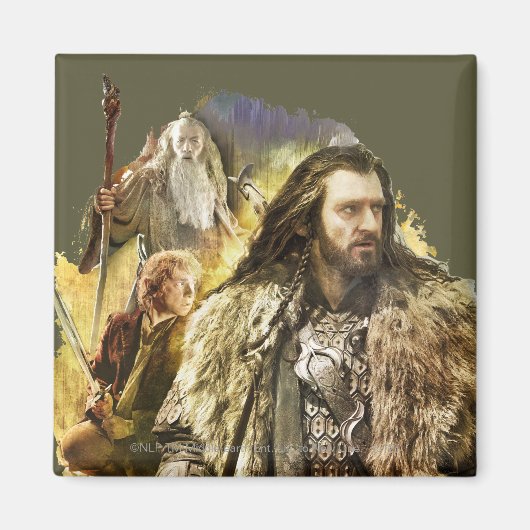 THORIN OAKENSHIELD™, BILBO BAGGINS™, Gandalf Magneet (Voorkant)