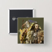 THORIN OAKENSHIELD™, BILBO BAGGINS™, Gandalf Vierkante Button 5,1 Cm (Voorkant /achterkant)