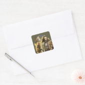 THORIN OAKENSHIELD™, BILBO BAGGINS™, Gandalf Vierkante Sticker (Envelop)