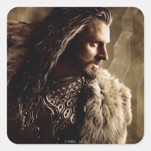 THORIN OAKENSHIELD™ Character Poster 1 Vierkante Sticker (Voorkant)