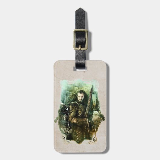 THORIN OAKENSHIELD™, Dwalin & Balin Graphic Bagagelabel (Voorkant verticaal)