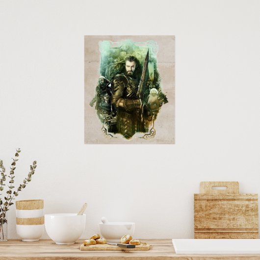 THORIN OAKENSHIELD™, Dwalin & Balin Graphic Poster (Keuken)
