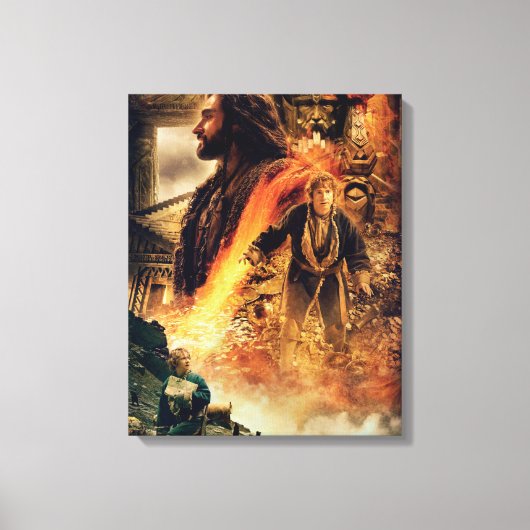 THORIN OAKENSHIELD™ en BILBO BAGGINS™ in Erebor Canvas Afdruk (Voorkant)