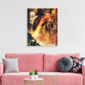 THORIN OAKENSHIELD™ en BILBO BAGGINS™ in Erebor Canvas Afdruk (Insitu (Woonkamer))