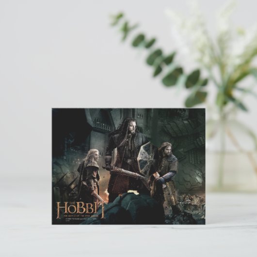 THORIN OAKENSHIELD™, Fili & Kili bij Battle Edge Briefkaart (Staand voorkant)