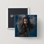 THORIN OAKENSHIELD™ Illustratie Vierkante Button 5,1 Cm (Voorkant /achterkant)