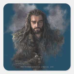 THORIN OAKENSHIELD™ Illustratie Vierkante Sticker