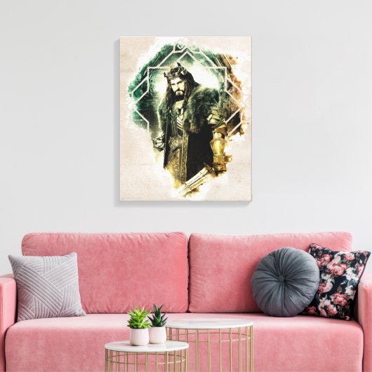 THORIN OAKENSHIELD™ - koning onder de bergen Canvas Afdruk (Insitu (Woonkamer))