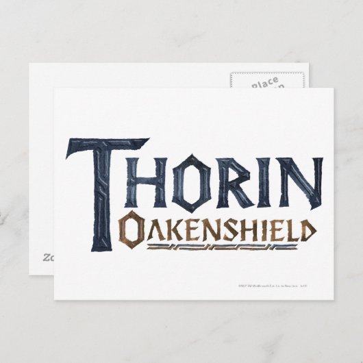 THORIN OAKENSHIELD™ Logo Blue Briefkaart (Voorkant / Achterkant)