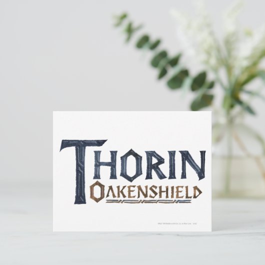 THORIN OAKENSHIELD™ Logo Blue Briefkaart (Staand voorkant)