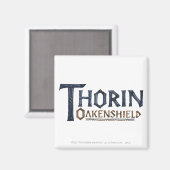 THORIN OAKENSHIELD™ Logo Blue Magneet (Voorkant / Achterkant)