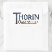 THORIN OAKENSHIELD™ Logo Blue Rechthoekige Sticker (Tas)