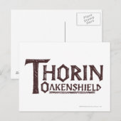 THORIN OAKENSHIELD™ Logo Brown Briefkaart (Voorkant / Achterkant)