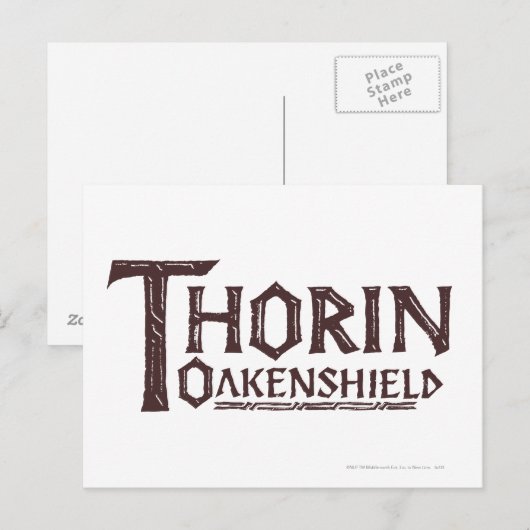 THORIN OAKENSHIELD™ Logo Brown Briefkaart (Voorkant / Achterkant)
