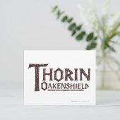 THORIN OAKENSHIELD™ Logo Brown Briefkaart (Staand voorkant)