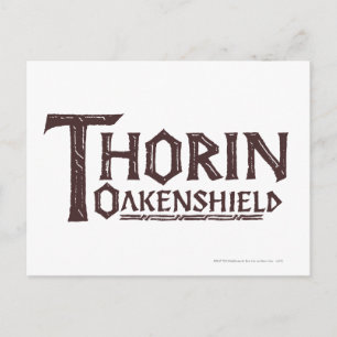 THORIN OAKENSHIELD™ Logo Brown Briefkaart