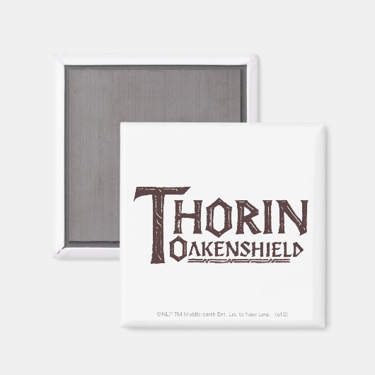 THORIN OAKENSHIELD™ Logo Brown Magneet (Voorkant / Achterkant)