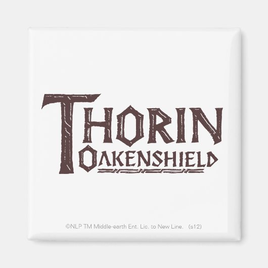 THORIN OAKENSHIELD™ Logo Brown Magneet (Voorkant)