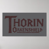 THORIN OAKENSHIELD™ Logo Brown Poster (Voorkant)