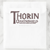 THORIN OAKENSHIELD™ Logo Brown Rechthoekige Sticker (Tas)