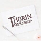 THORIN OAKENSHIELD™ Logo Brown Rechthoekige Sticker (Envelop)