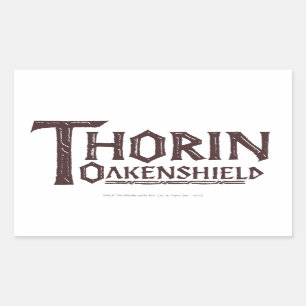 THORIN OAKENSHIELD™ Logo Brown Rechthoekige Sticker