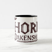 THORIN OAKENSHIELD™ Logo Brown Tweekleurige Koffiemok (Center)
