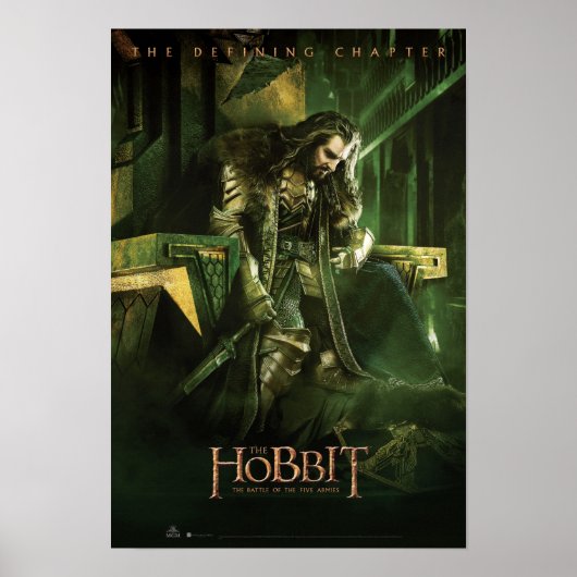 THORIN OAKENSHIELD™ OP TROON POSTER (Voorkant)