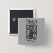 THORIN OAKENSHIELD™ Shield Symbol Vierkante Button 5,1 Cm (Voorkant /achterkant)