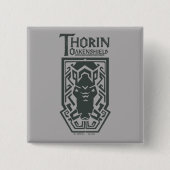 THORIN OAKENSHIELD™ Shield Symbol Vierkante Button 5,1 Cm (Voorkant)